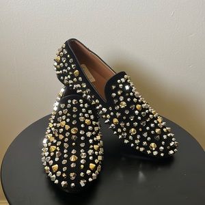 Saks Fifth Avenue Sandro Multi Studded Smoking Loafer